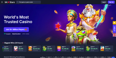 Prévia do site de BitStarz