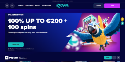 Prévia do site de Karamba