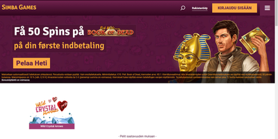 Prévia do site de Simba Games