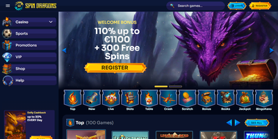 Anteprima del sito Spin Dragons