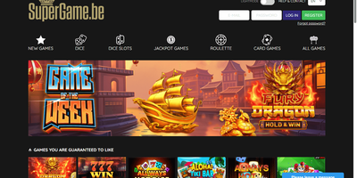 Supergame websted forhåndsvisning