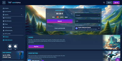 Wintopia のサイトプレビュー